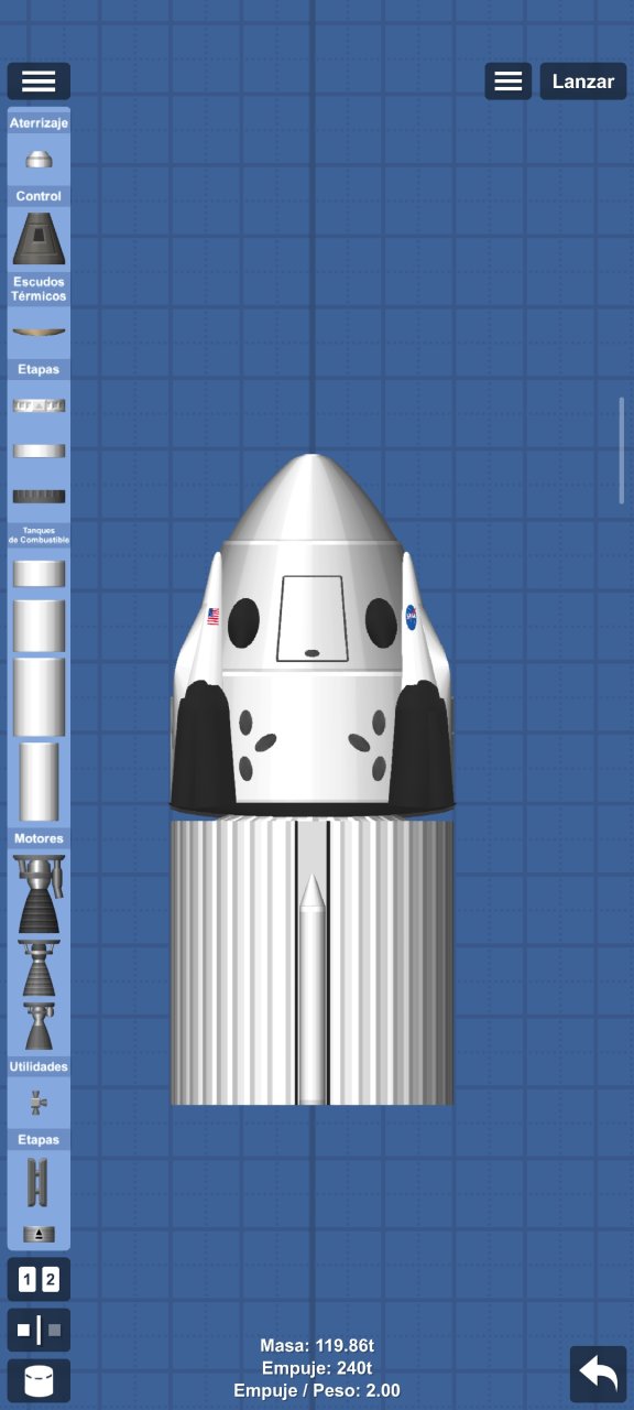 Cápsula dragon. Spaceflight Simulator