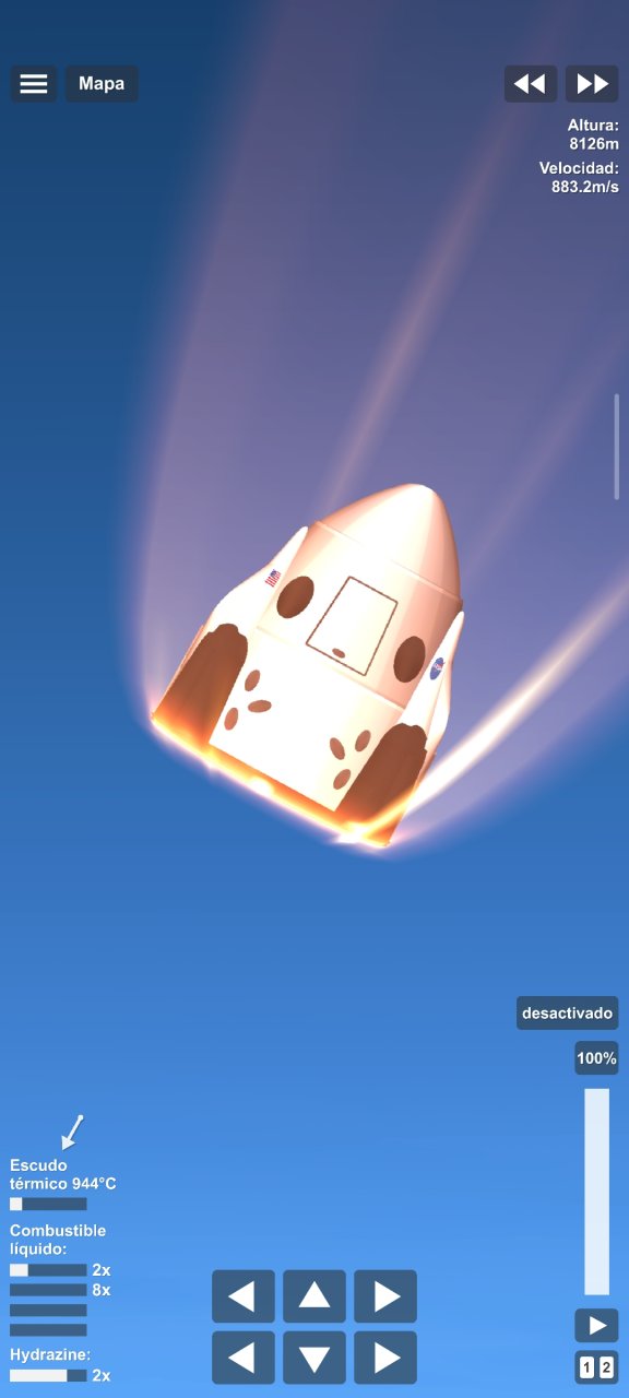 Cápsula dragon. Spaceflight Simulator