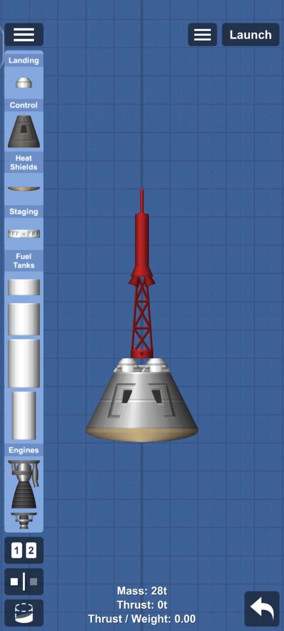 Capsule escape system for Spaceflight Simulator