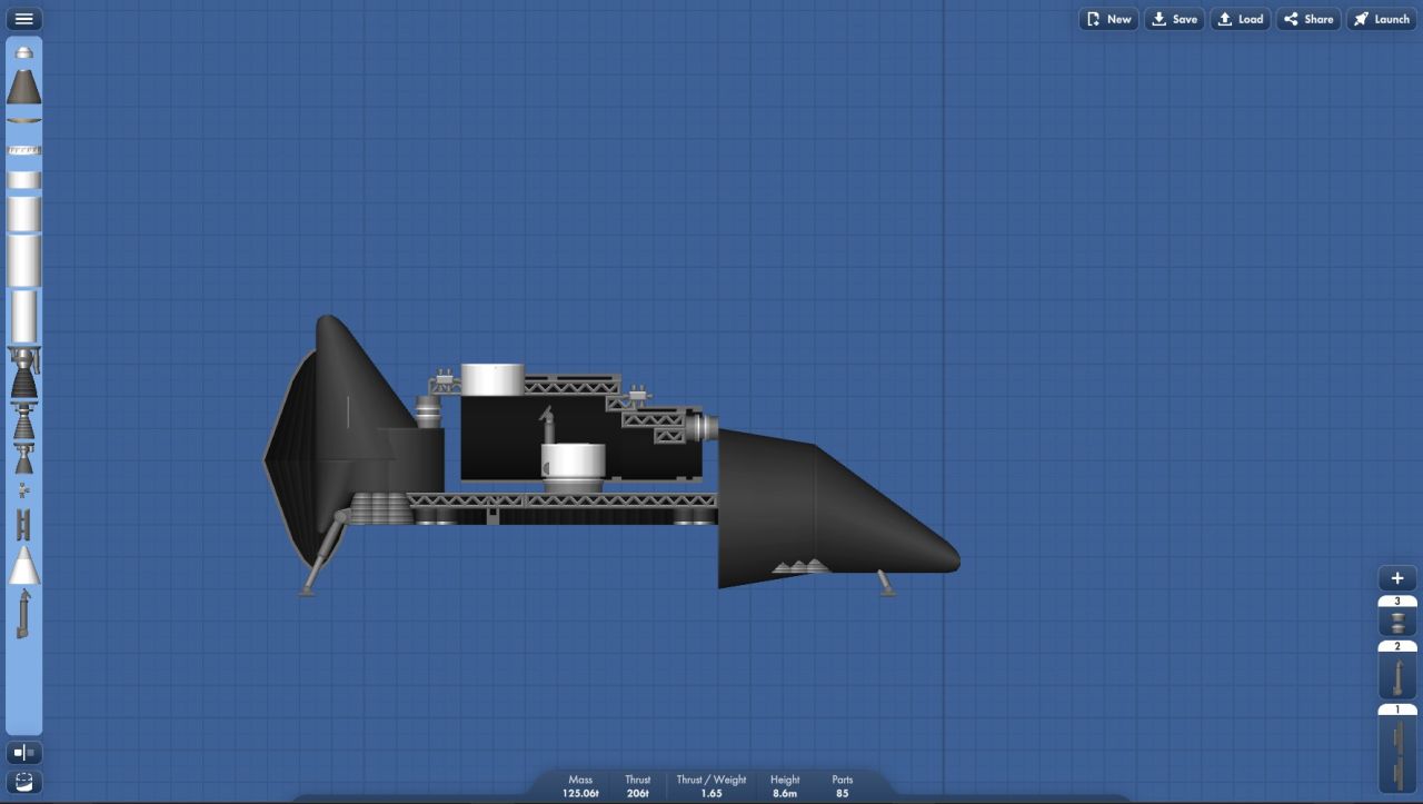 CargoDrone Blueprint for Spaceflight Simulator / SFS BP