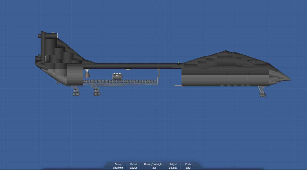 cargoheavy aircraft Blueprint for Spaceflight Simulator / SFS BP