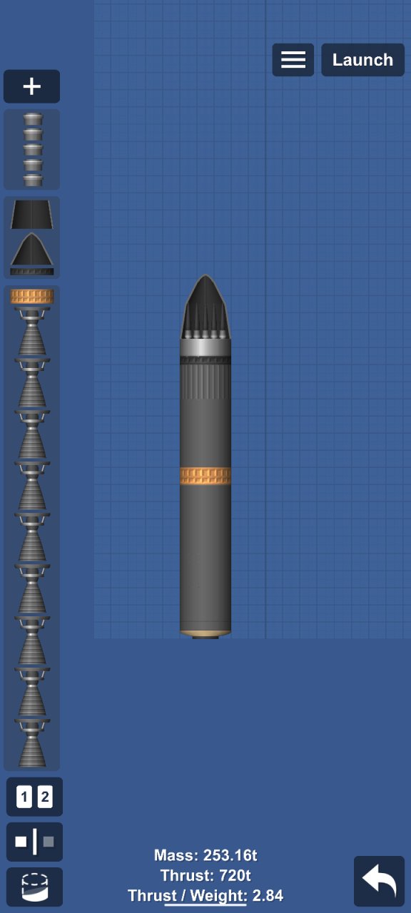 cluster missile Spaceflight Simulator
