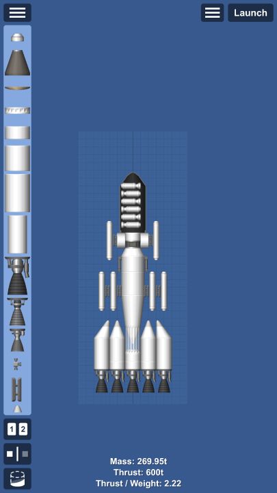 Cluster Nuke Blueprint for Spaceflight Simulator / SFS BP