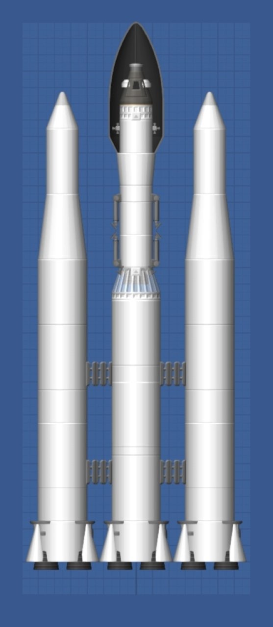 Cohete marte orbital mejorado for Spaceflight Simulator