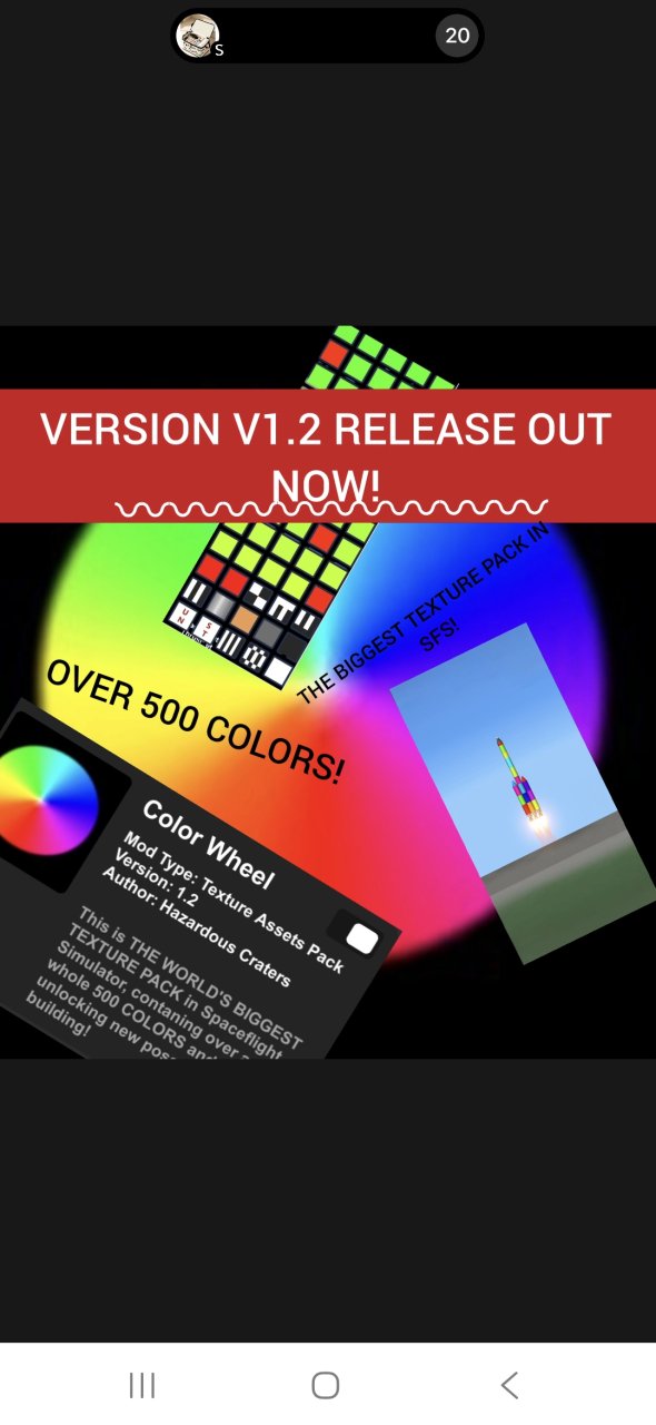 Color Wheel (V1.2 UPDATE!!!) Spaceflight Simulator