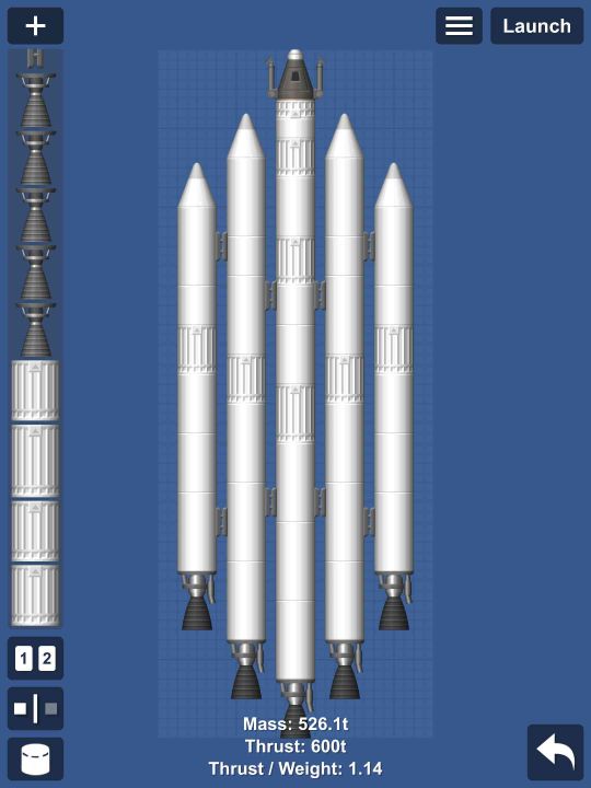 CornVR28 Moon Rocket Blueprint for Spaceflight Simulator / SFS BP