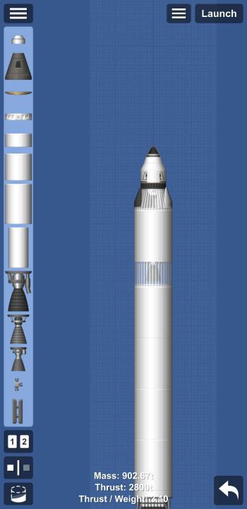 Crew dragon but poor Blueprint for Spaceflight Simulator / SFS BP