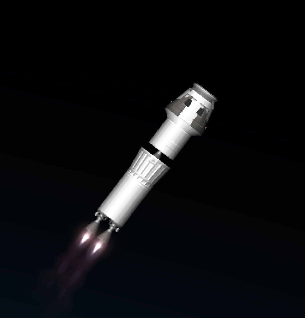 Crewed  3-stage Rocket Spaceflight Simulator