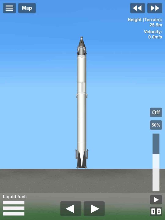 Crewed reusable rocket Blueprint for Spaceflight Simulator / SFS BP