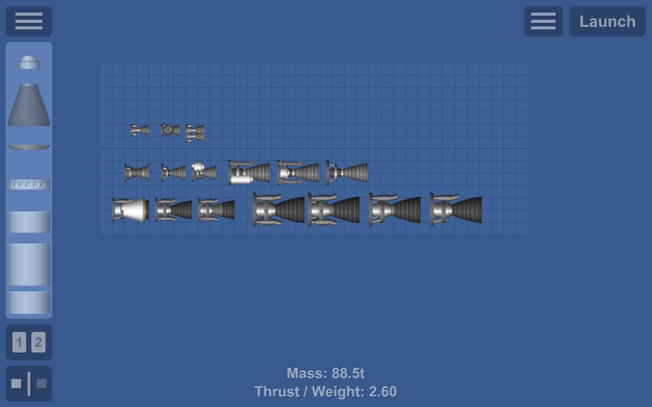 Custom engines Blueprint for Spaceflight Simulator / SFS BP