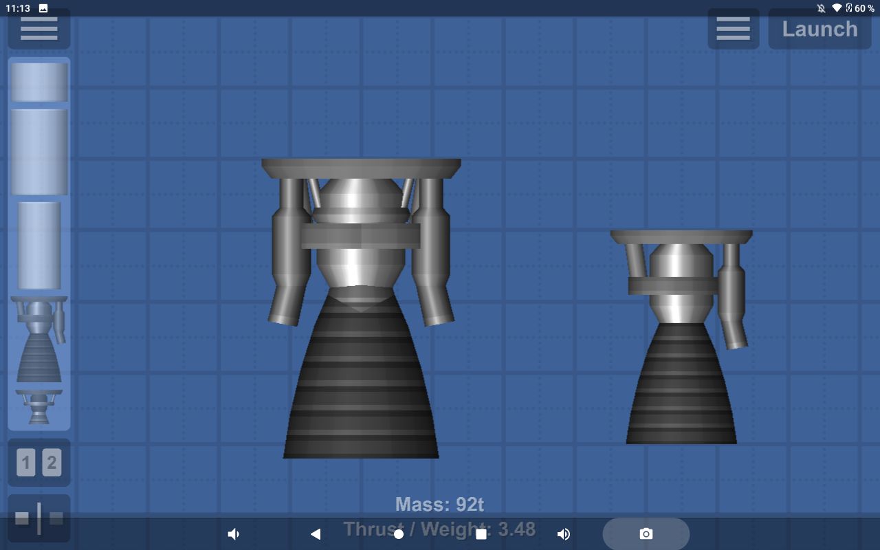 Custom engines Blueprint for Spaceflight Simulator / SFS BP