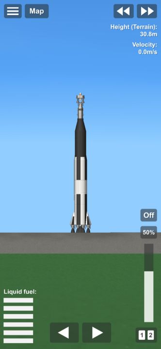 Custom Saturn v Blueprint for Spaceflight Simulator / SFS BP