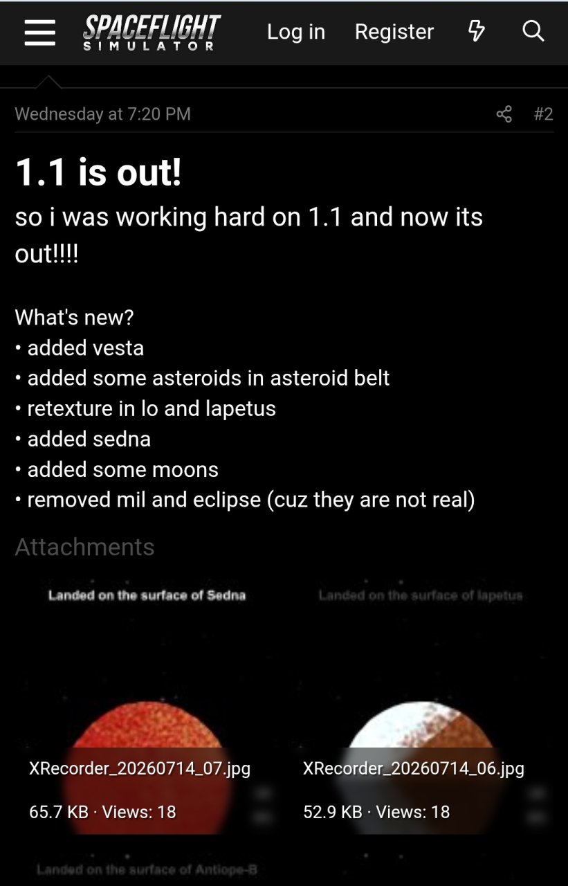 Davy's Planet pack 1.1 for Spaceflight Simulator