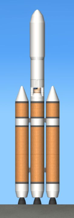 Delta IV Heavy 2.0 Blueprint for Spaceflight Simulator / SFS BP