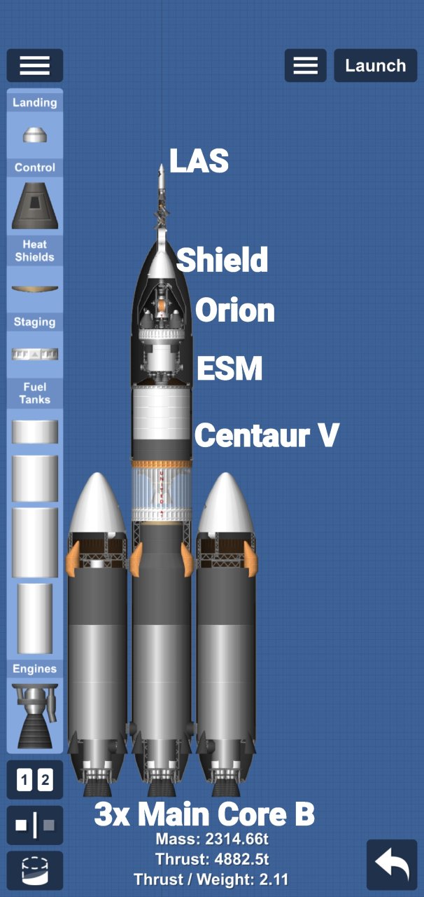 Delta IV Heavy Orion Spaceflight Simulator