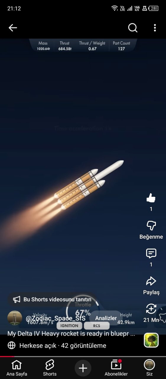 Delta IV Heavy Realistic Spaceflight Simulator