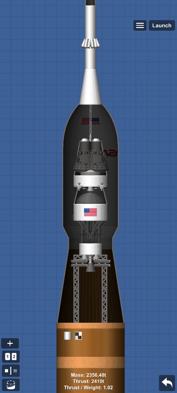 Detailed SLS ARTEMIS II Spaceflight Simulator