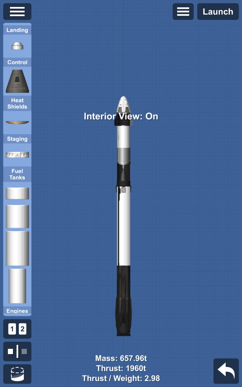 dragon v2 by skyride space Spaceflight Simulator
