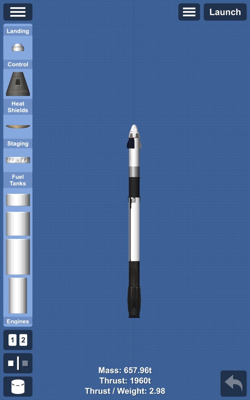 dragon v2 by skyride space Spaceflight Simulator