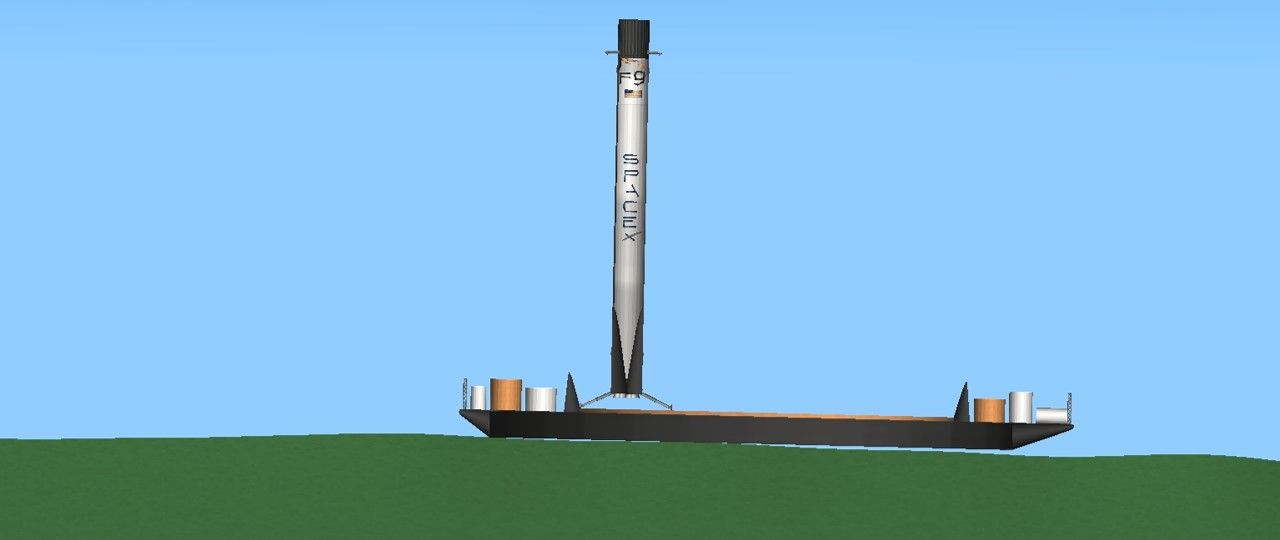 Droneship Blueprint for Spaceflight Simulator / SFS BP