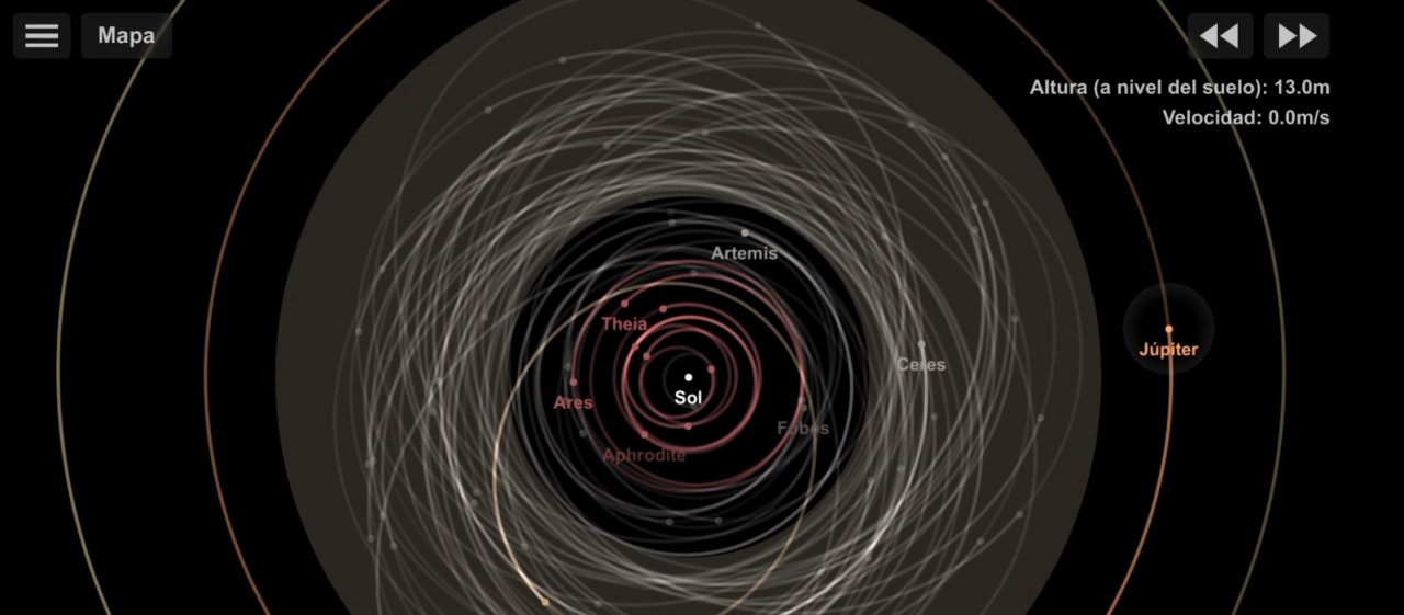 Early Solar System Spaceflight Simulator