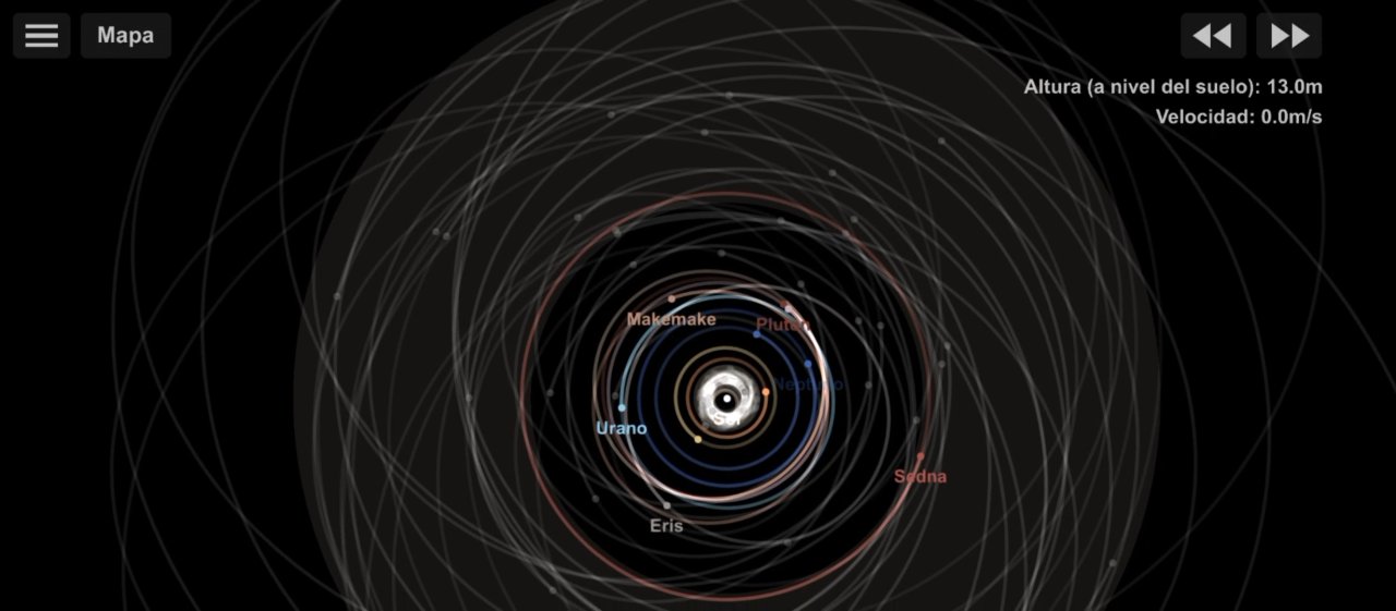 Early Solar System Spaceflight Simulator