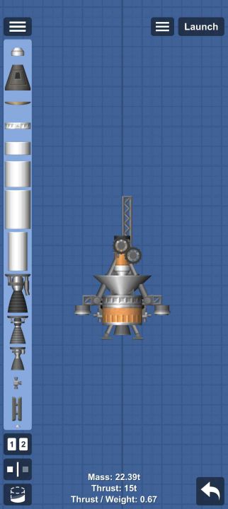 Enceladus lunar probe Blueprint for Spaceflight Simulator / SFS BP