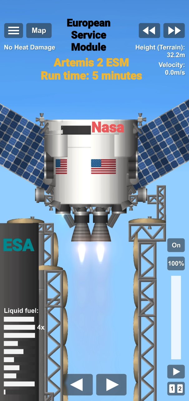 European Service Module ESA Spaceflight Simulator