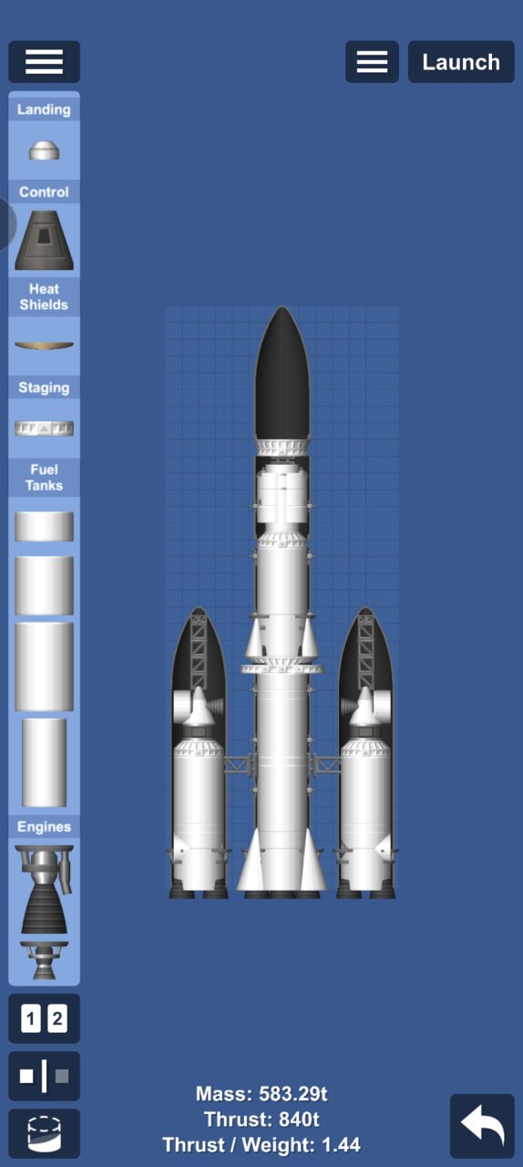 ExoShip Variant CRG Blueprint for Spaceflight Simulator / SFS BP