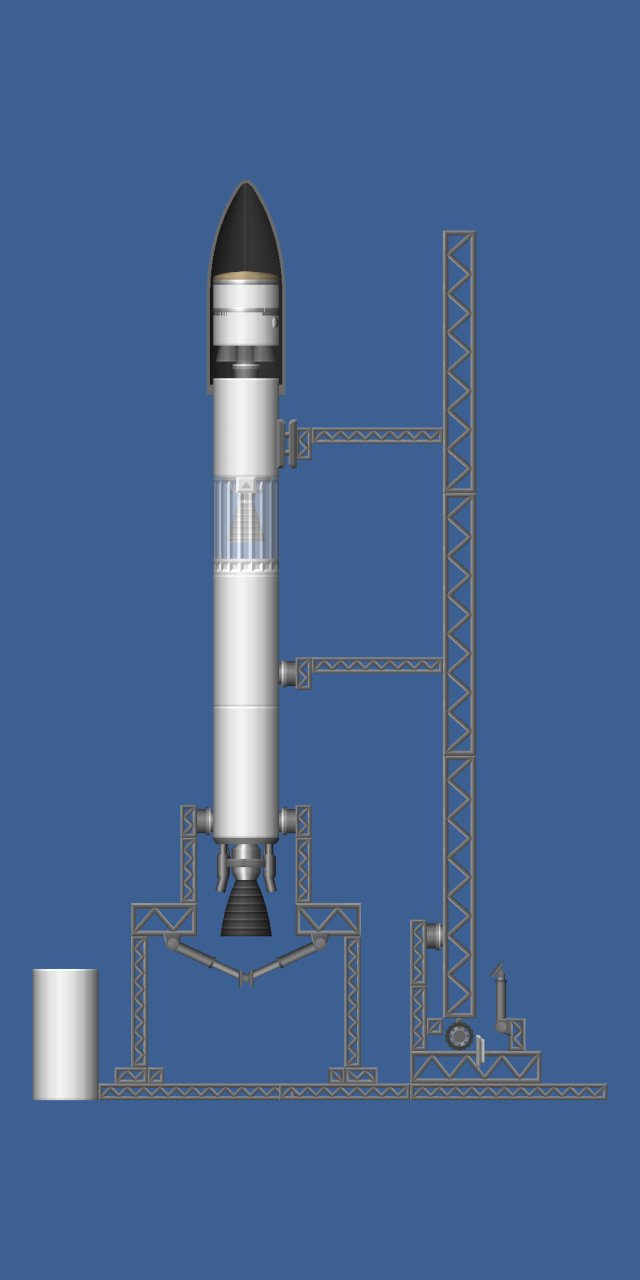 Falcon 1 (NON DLC) Blueprint for Spaceflight Simulator / SFS BP