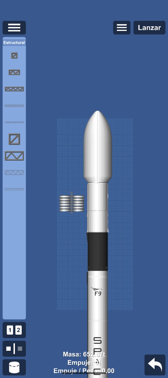 Falcon 9 + 12 Starlinks for Spaceflight Simulator