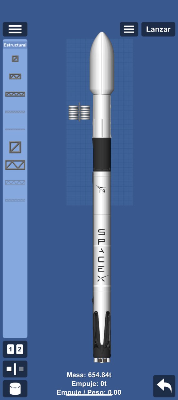 Falcon 9 + 12 Starlinks Spaceflight Simulator