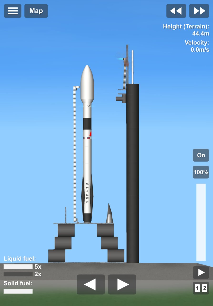 Falcon 9 Block 5 Spaceflight Simulator