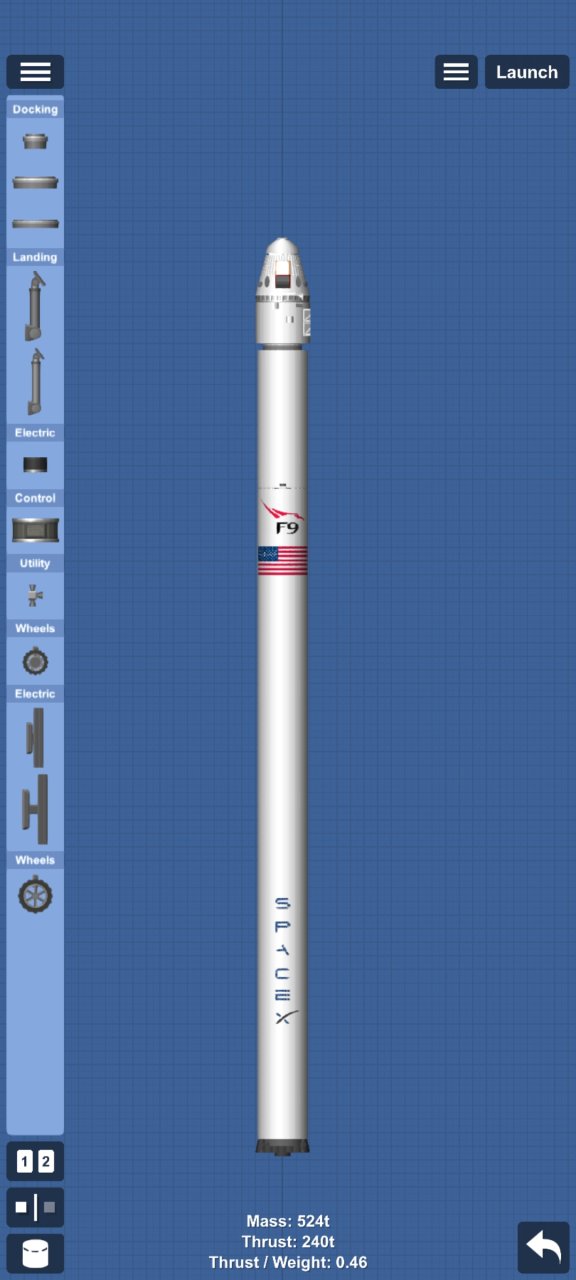 Falcon 9 V1.1 for Spaceflight Simulator