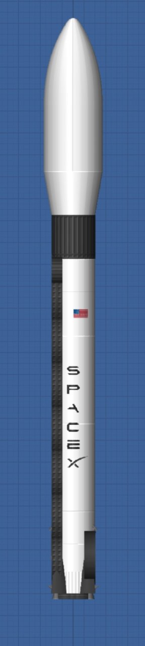 Falcon 9 with launchpad Spaceflight Simulator