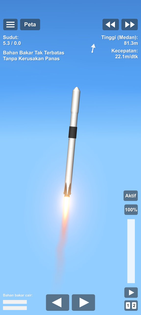 Falcon 9 With Satelite Spaceflight Simulator
