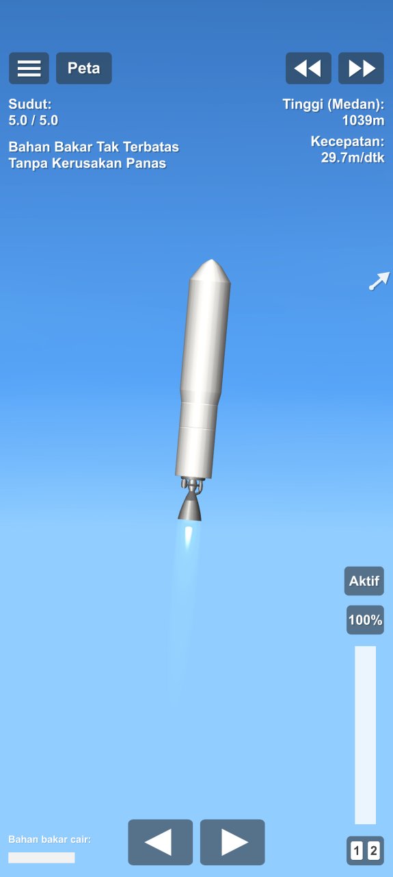 Falcon 9 With Satelite Spaceflight Simulator