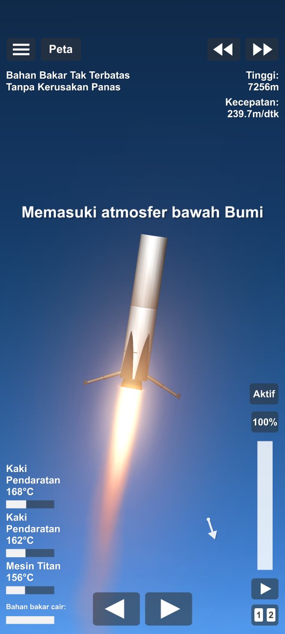 Falcon 9 With Satelite Spaceflight Simulator