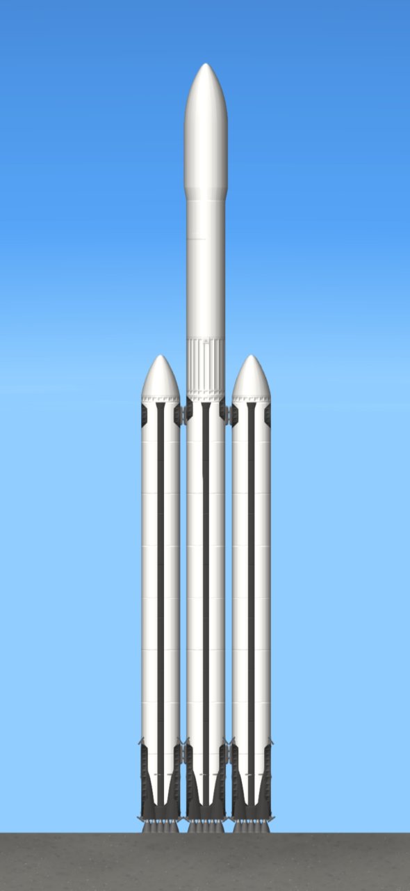 Falcon Heavy Spaceflight Simulator