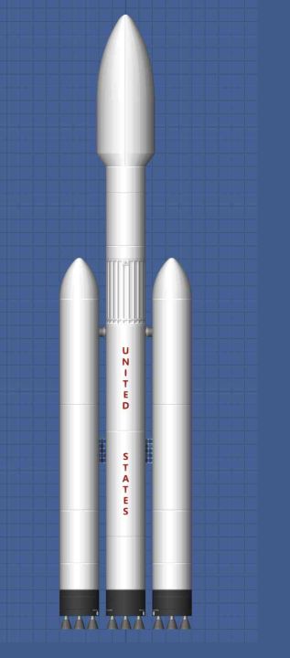 Falcon heavy Blueprint for Spaceflight Simulator / SFS BP