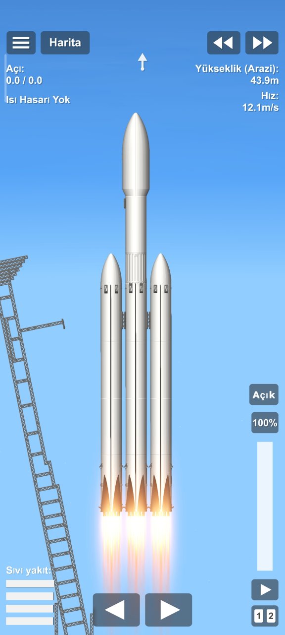 Falcon Heavy empty Spaceflight Simulator