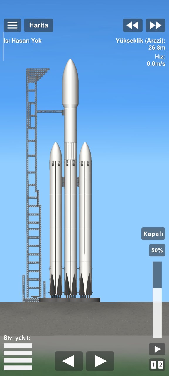 Falcon Heavy empty Spaceflight Simulator
