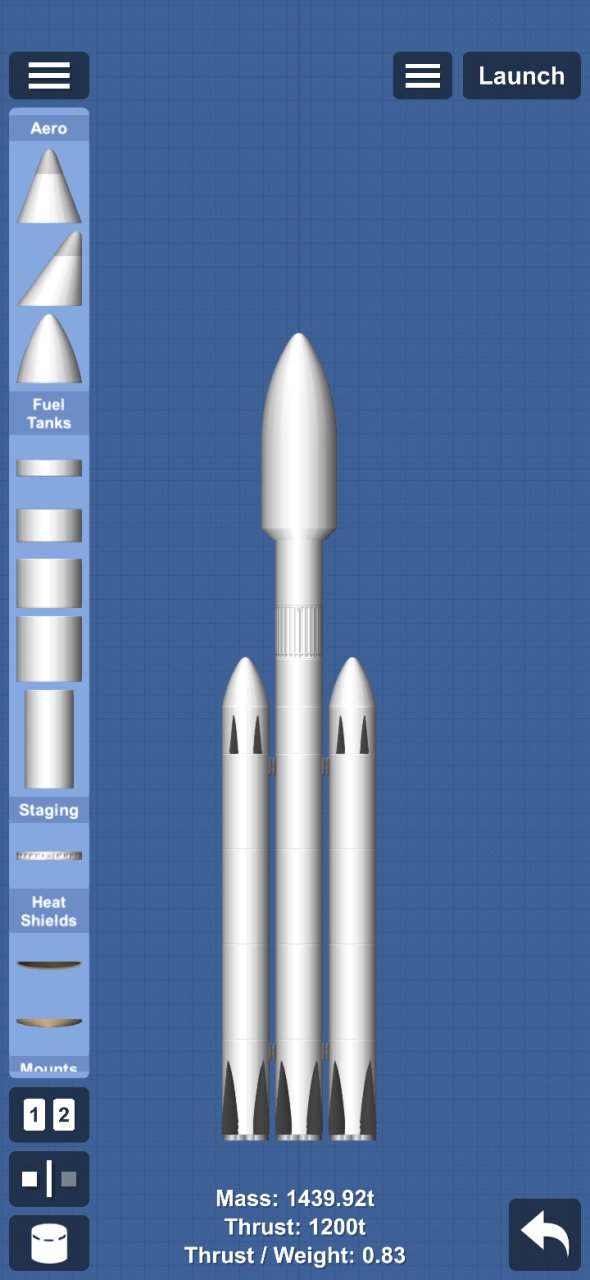 Falcon Heavy (Empty) Spaceflight Simulator