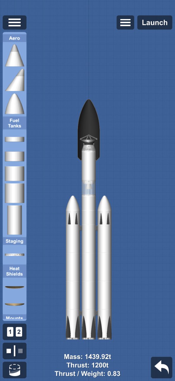Falcon Heavy (Empty) Spaceflight Simulator