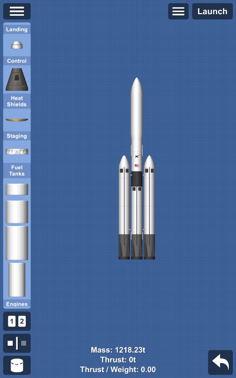 Falcon Heavy for Spaceflight Simulator
