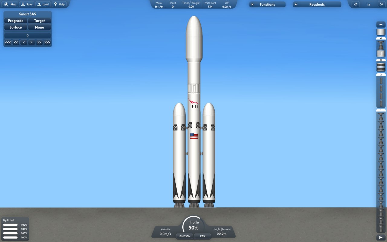 Falcon Heavy (READ DESC) Spaceflight Simulator