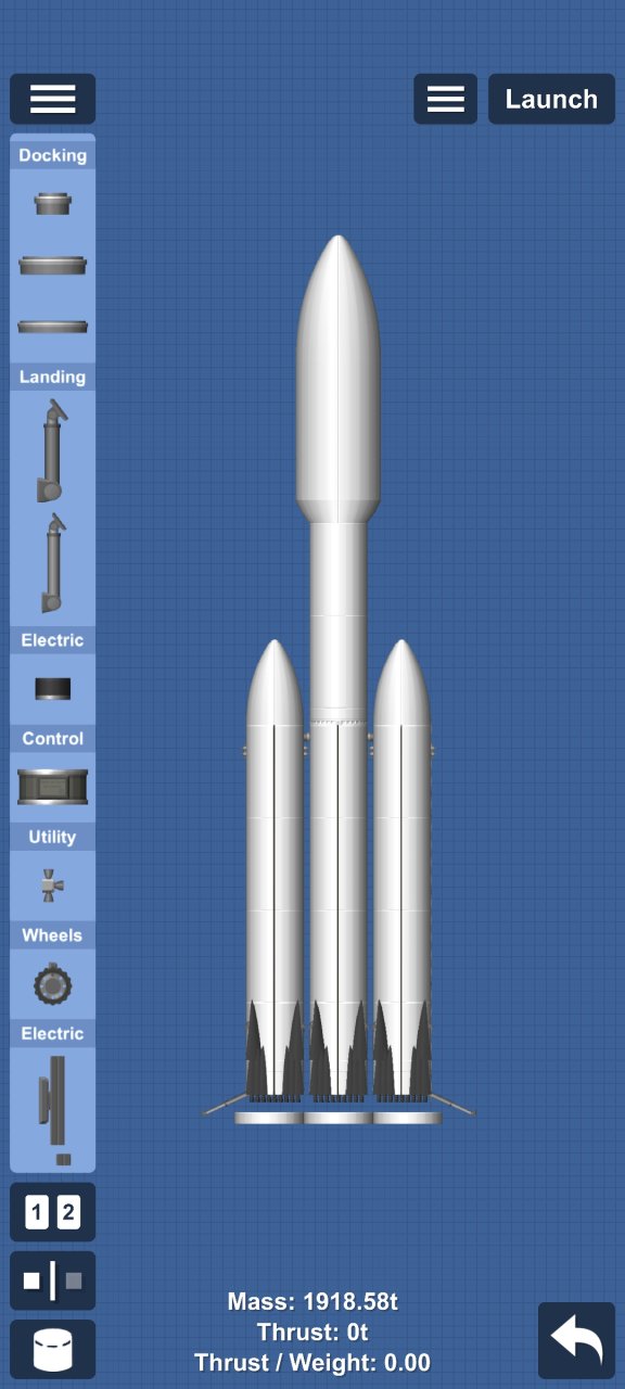Falcon heavy update 2 for Spaceflight Simulator