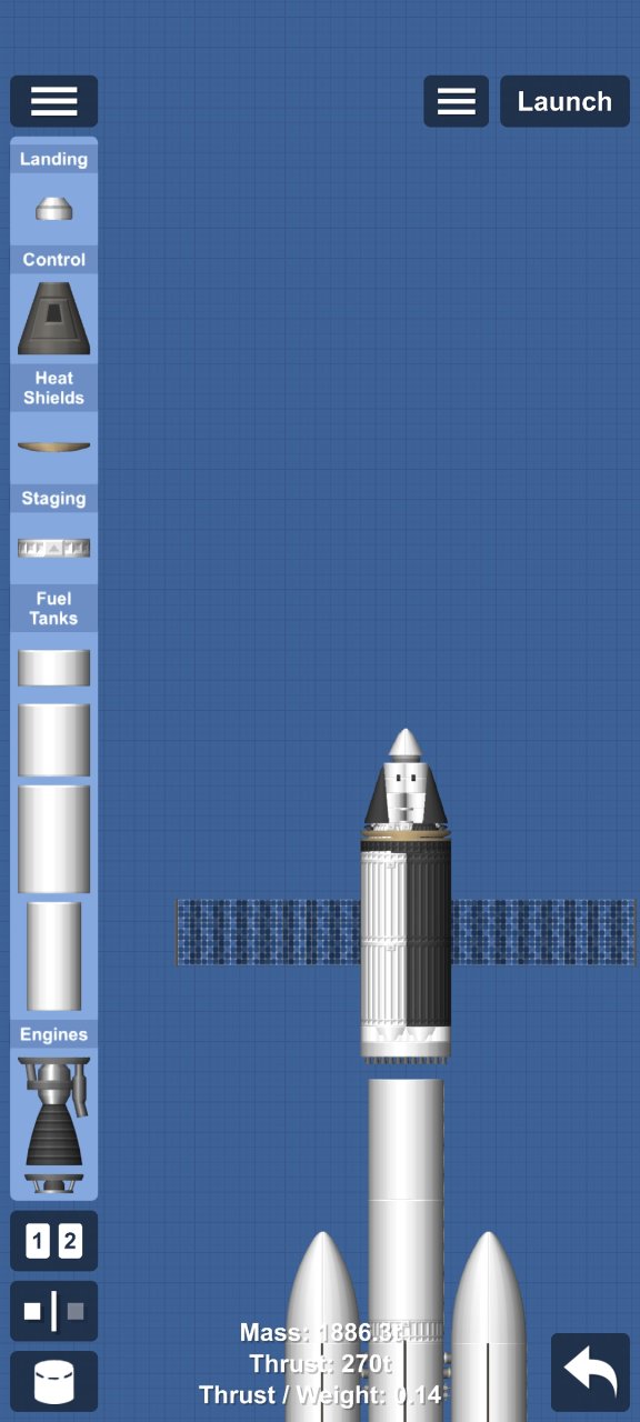 Falconheavy+issdeorbit vehicle Spaceflight Simulator