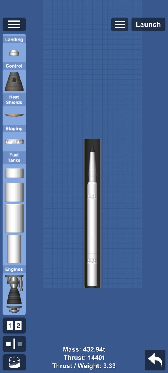 fast missile interceptor for Spaceflight Simulator