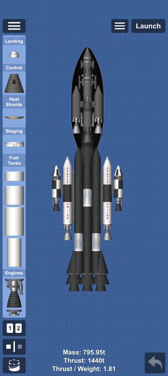 fictional rocket/satellite Spaceflight Simulator